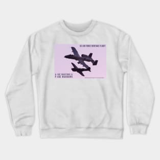 1-sided P-40 and A-10 color Crewneck Sweatshirt